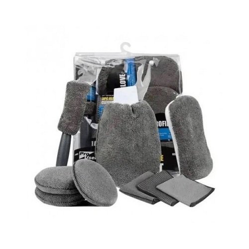Набір рушників з мікрофібри 9в1 для миття автомобіля CAR CLEANING KIT YH-TZ01