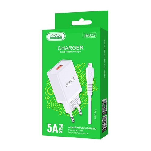 МЗП JOKADE JB022 (USB/5A) + кабель Micro