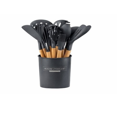 Набір кухонних приладів 11в1 на підставці SILICONE UTENSILS SET ART-0717