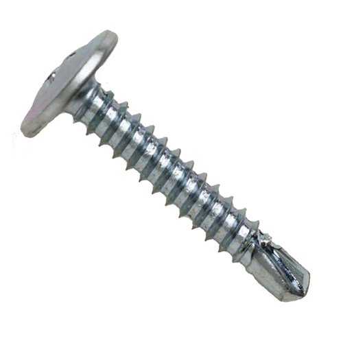 Саморіз з прес-шайбою  свердло APRO 4.2х65 цинк білий (уп. 50шт) [10L4265-2T]