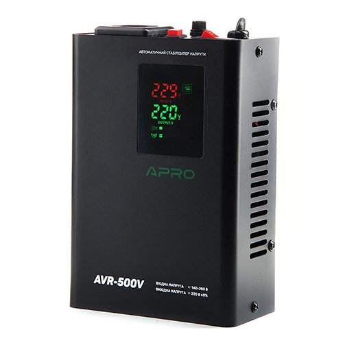 Стабілізатор напруги APRO релейний підвісний   AVR-500V [852004]
