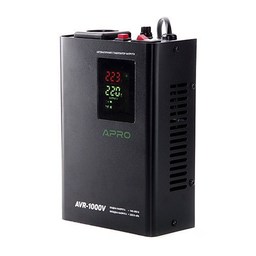 Стабілізатор напруги APRO релейний підвісний  AVR-2000V [852019]