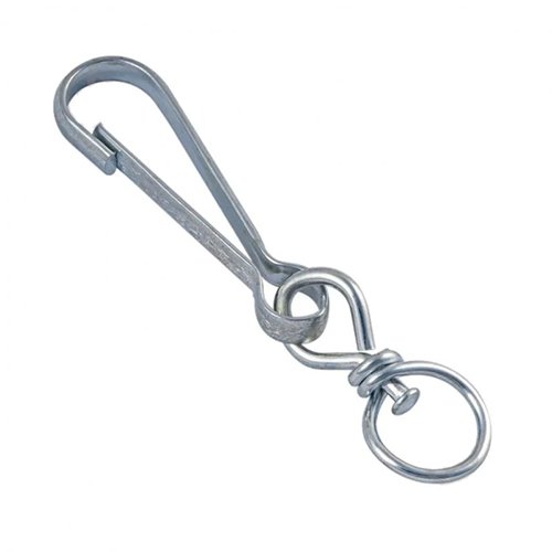 Карабін APRO пружинний з вертлюгом  60 мм оцинк. (кратно 50) [SHSV-60]