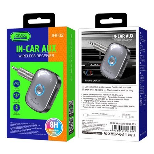 Bluetooth адаптер JOKADE JH032 (110mAh/3.5mm/BT 5.3)