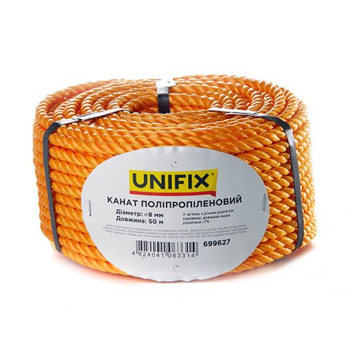 Канат UNIFIX поліпропіленовий  6мм  50м [699626]