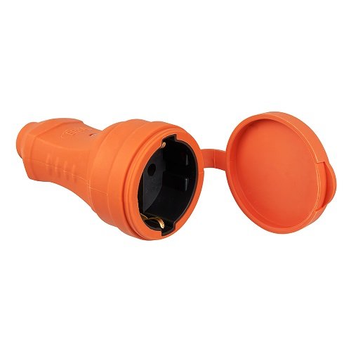 Штепсельний роз'єм ERKA 5001-2 із заглушкою Помаранчевий 16А З/З