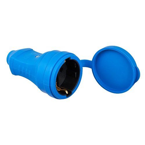 Штепсельний роз'єм ERKA 5001-5 із заглушкою Синий 16А З/З