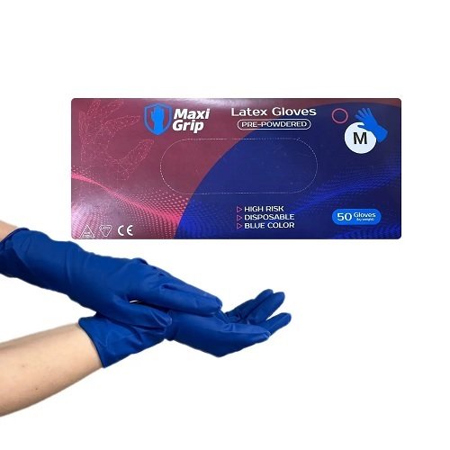 Рукавички гумові Maxi Grip M (25пар/уп