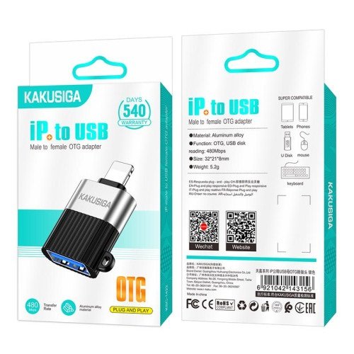 Перехідник Lightning to USB Kakusiga KSC-1422