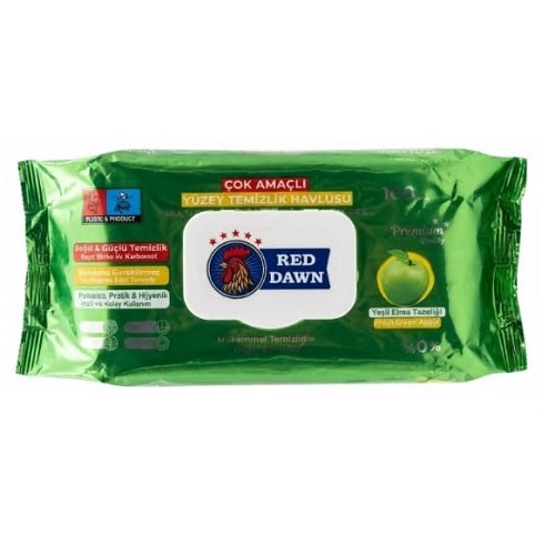 Серв.вл. Chanteclair 100 psc з клапаном для прибирання Green Apple (12шт/ящ) (2597)