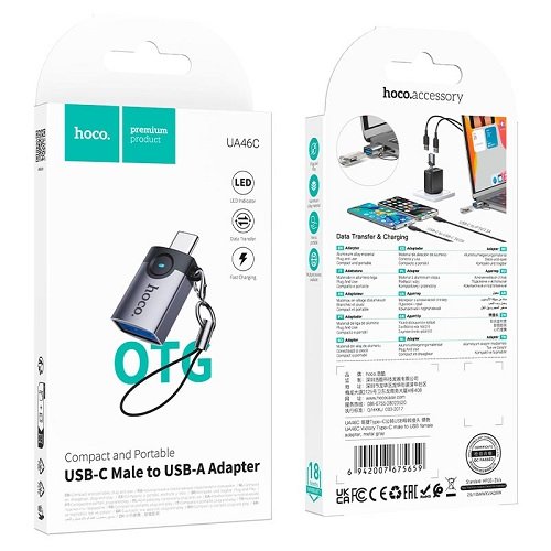 Перехідник Type-C to USB HOCO UA46C