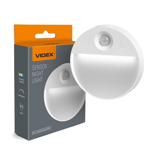 Ліхтарик Аварійний VIDEX VL-NL105W 30Lm 3000K-6500K (Датчик руху) 28975