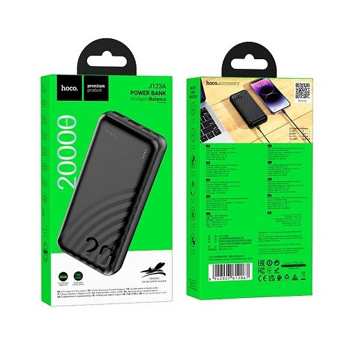 Зарядний пристрій Power Bank HOCO J123A 20000mAh