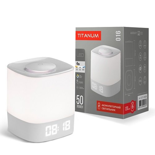 LED світильник акумуляторний TITANUM (TLTF-016CW) (29235) (0301)