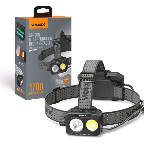 Ліхтарик налобний VIDEX VLF-H057 1700Lm 5000K 28691