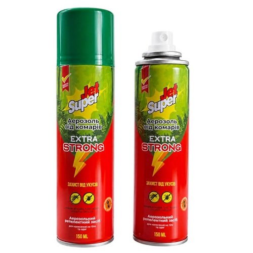 Спрей від комарів Jet Super 150ml EXTRA STRONG 6 годин (48шт/ящ)