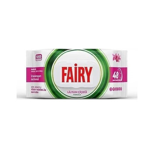 Серв.вл. Fairy 100 psc з клапаном для прибирання лілія (12шт/ящ) 3122