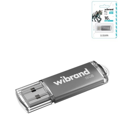Флешка 16 Gb Wibrand USB 2.0 Cougar