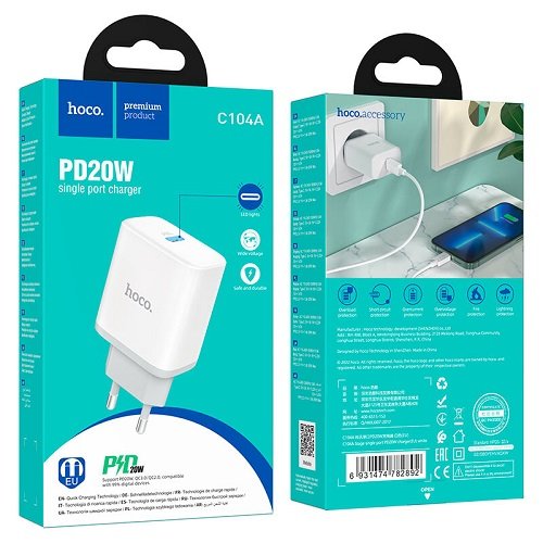 МЗП HOCO C104A PD20W (1Type-C) без кабелю