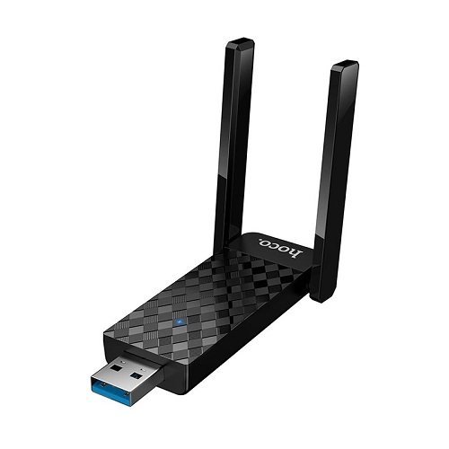 Адаптер бездротовий Wi-Fi6 Hoco HI34 USB (Dual-band/600Mbs)