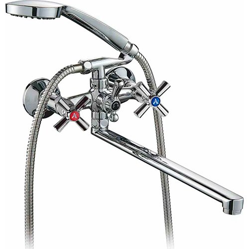 Змішувач для ванни AQUATICA S80 1/2" Вилив прямий 350мм 9780230