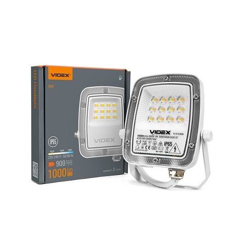Прожектор VIDEX F5 10W 3000-5000-6500K 230V White (VL-F5-010CW) (29251)