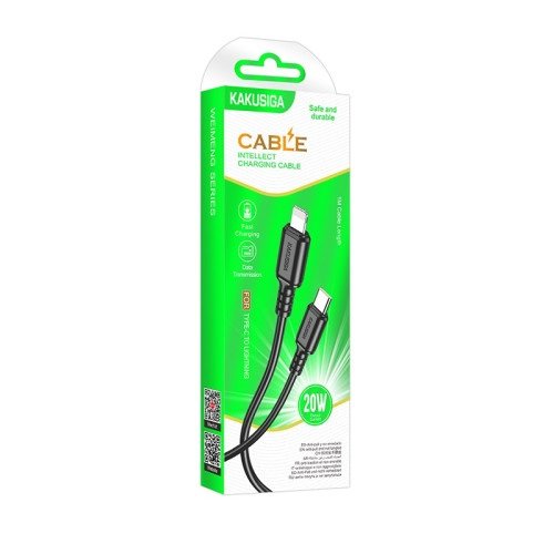 Кабель Type-C to Lightning KAKUSIGA KSC-982 1м 20W (TPE)