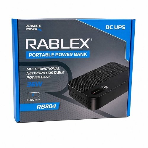 Портативне джерело живлення для роутера Rablex RB804 36W 10400 mAh
