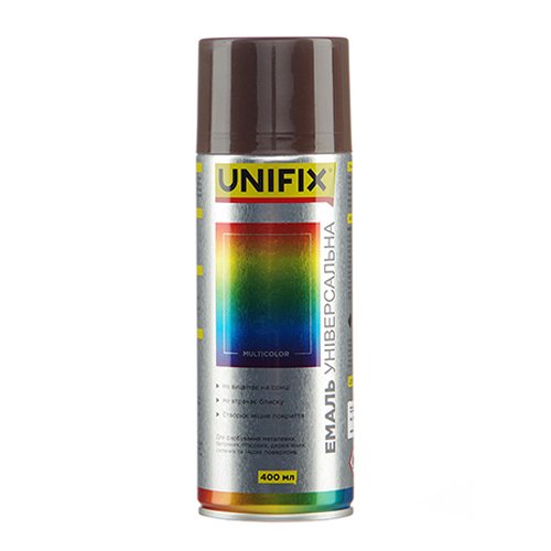 Емаль акрилова UNIFIX Сіра хакі (RAL 7008) 400 мл [941046]