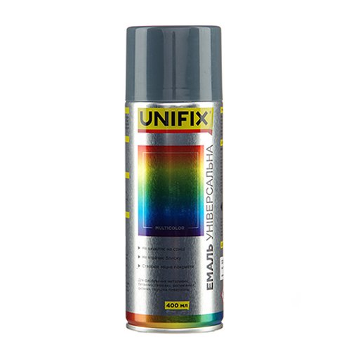 Емаль акрилова UNIFIX Сіра графіт (RAL 7024) 400 мл [941048]